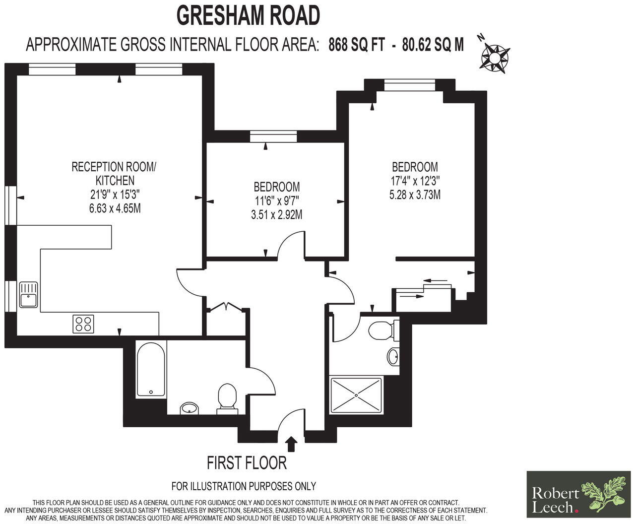 Gresham Gardens, Oxted, RH8 0GP floorplan