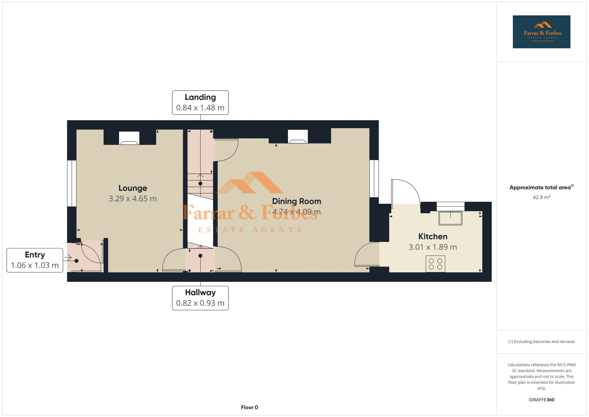 Gladstone Terrace, Trawden, BB8 floorplan
