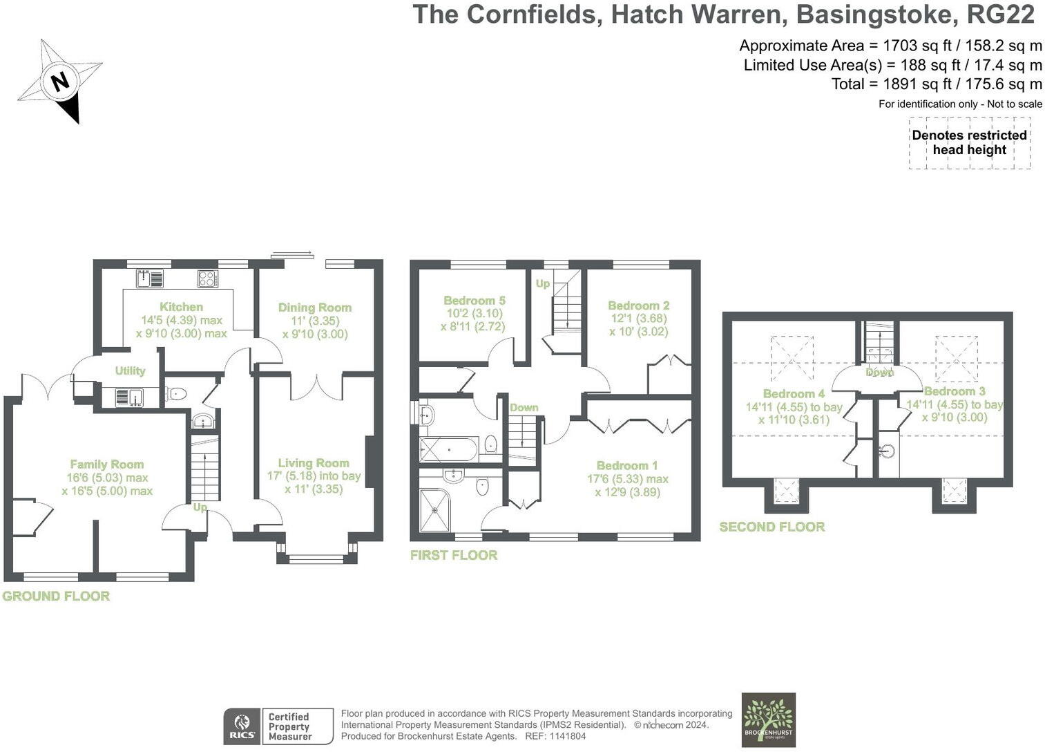 The Cornfields, Basingstoke floorplan