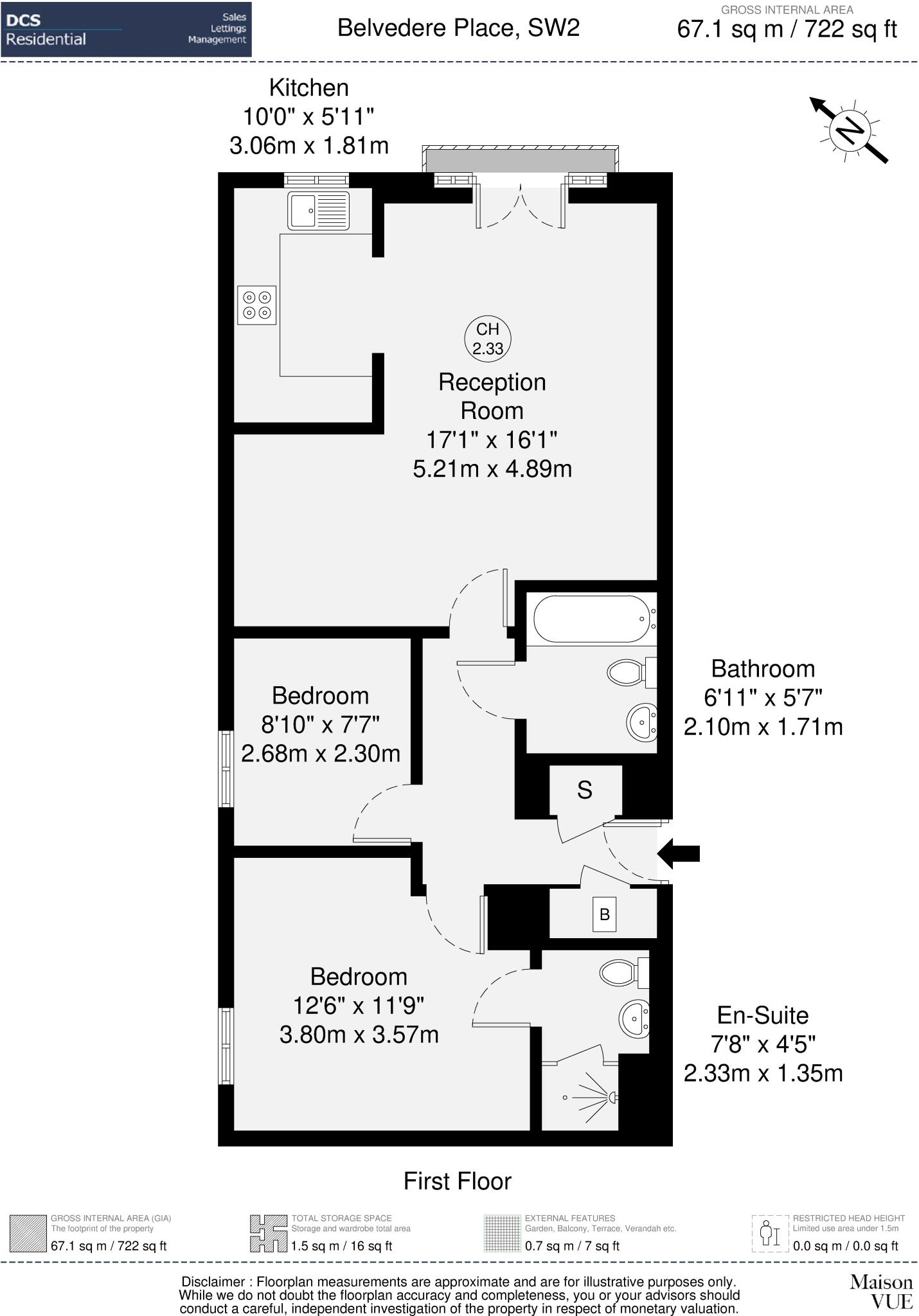 Belvedere Place, Lambeth, London floorplan