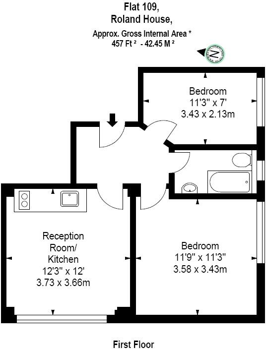 ROLAND HOUSE, ROLAND GARDENS, London, SW7 floorplan