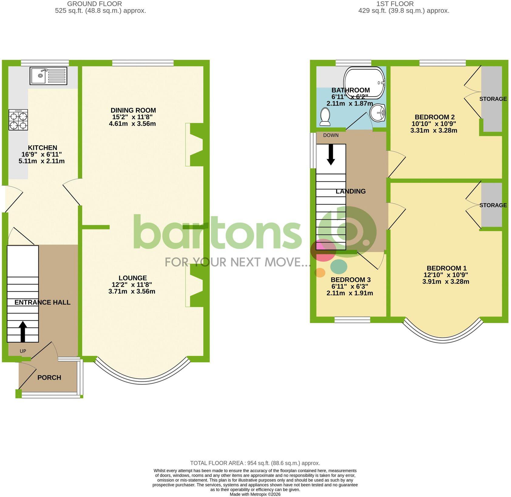 Reresby Crescent, Whiston, S60 floorplan