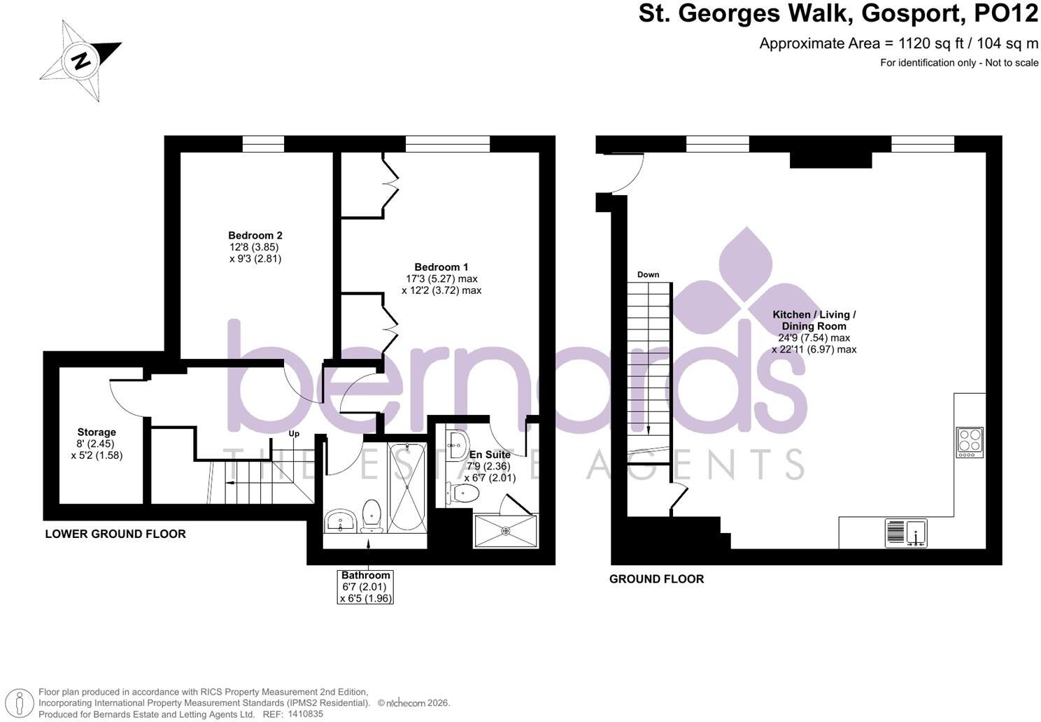 St. Georges Walk, Gosport floorplan