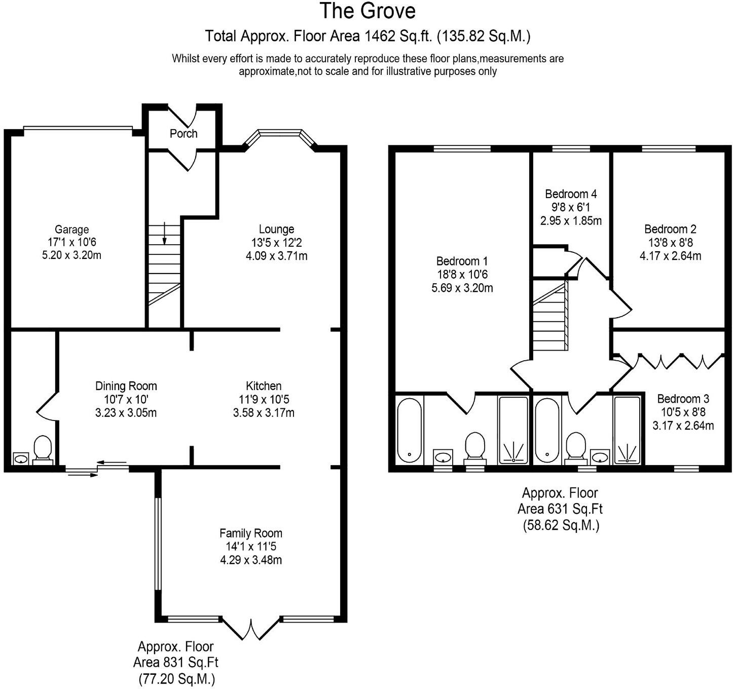 The Grove, Appley Bridge, WN6 floorplan