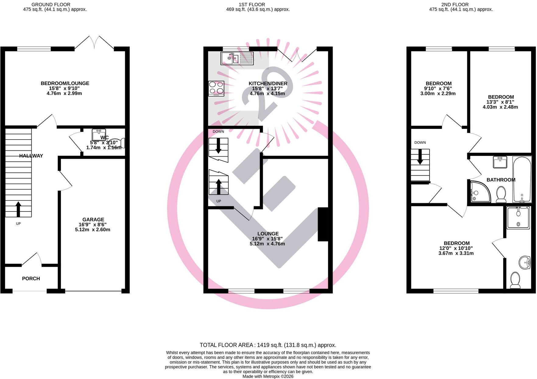 38, Coleman Drive, Lancaster, LA1 floorplan