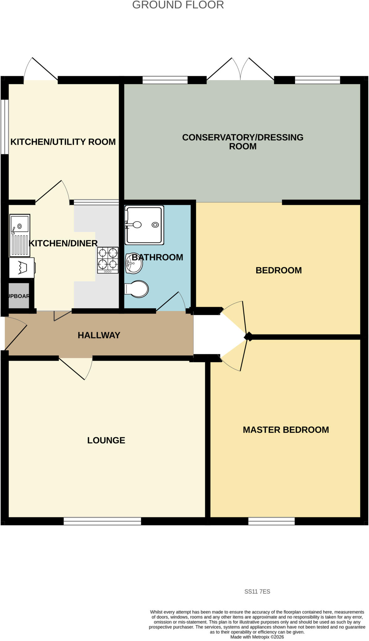 Rettendon Gardens, Wickford, SS11 floorplan
