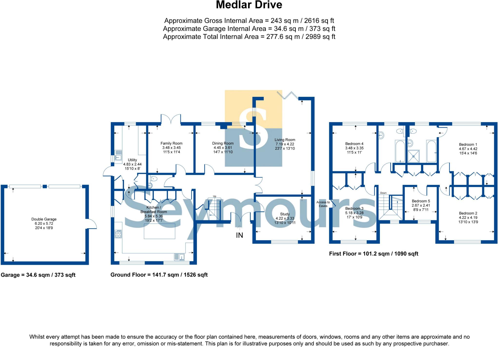 Medlar Drive, Hawley floorplan
