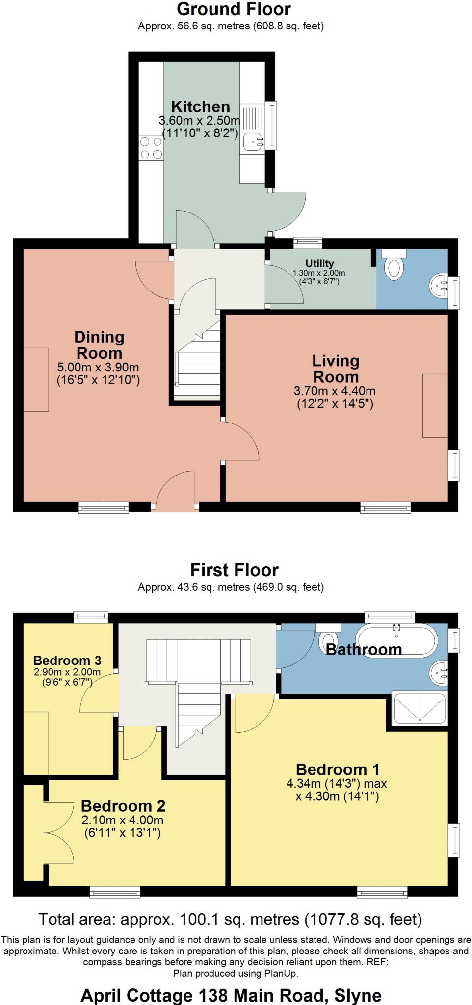April Cottage, 138 Main Road, Slyne, LA2 6BD floorplan