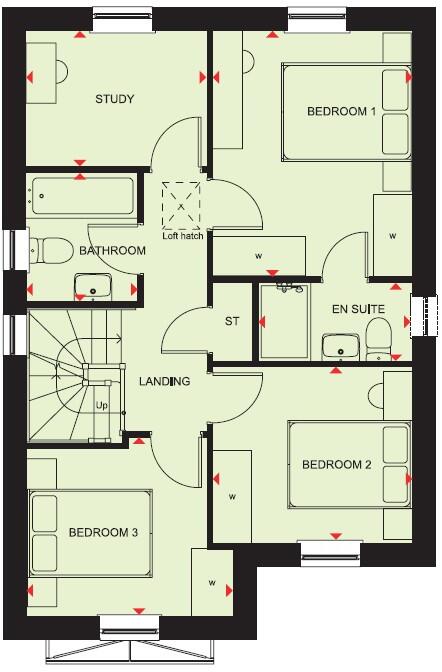 Laxford Lane, New Lubbesthorpe, Leicester, Leicestershire, LE19 4DE floorplan