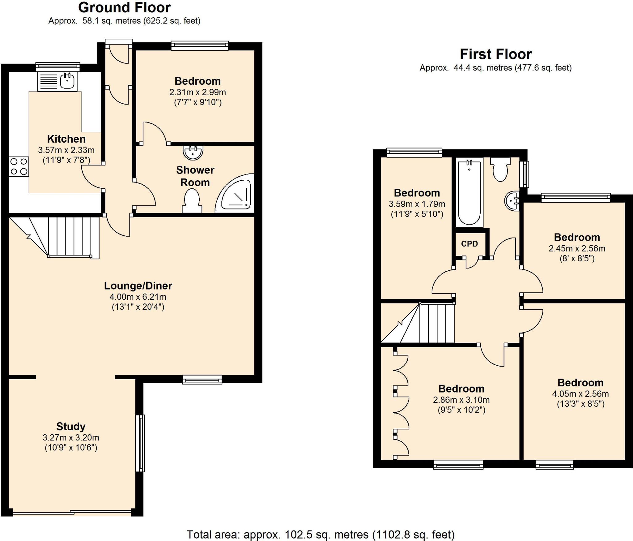 Rose Way, Cirencester, Gloucestershire, GL7 floorplan