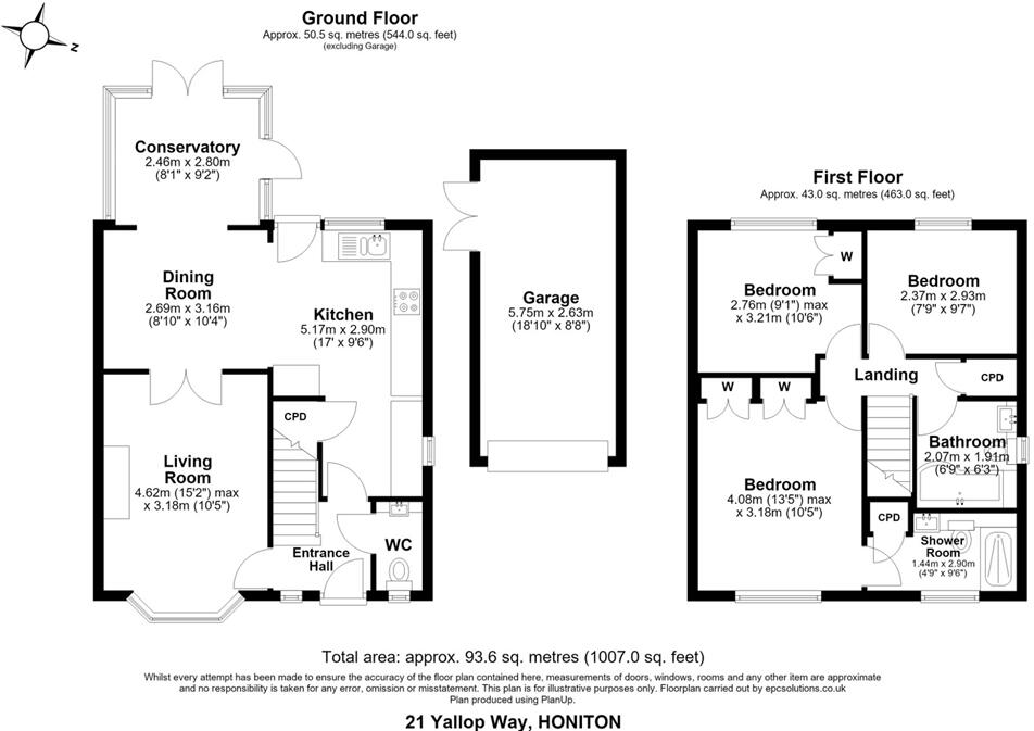 Yallop Way, Honiton floorplan