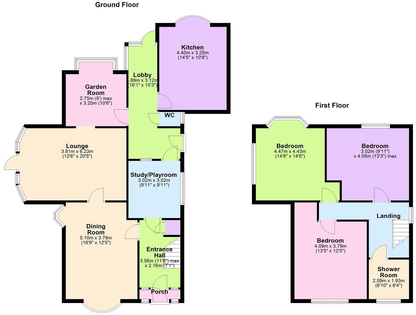 White Oaks, Carrs Hill, Barwell floorplan