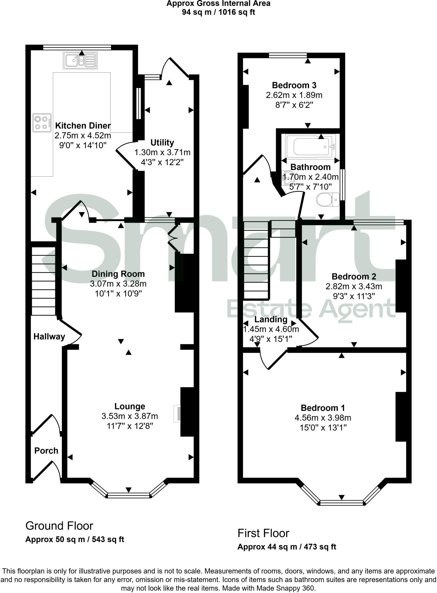 Wellington Road, Exeter floorplan