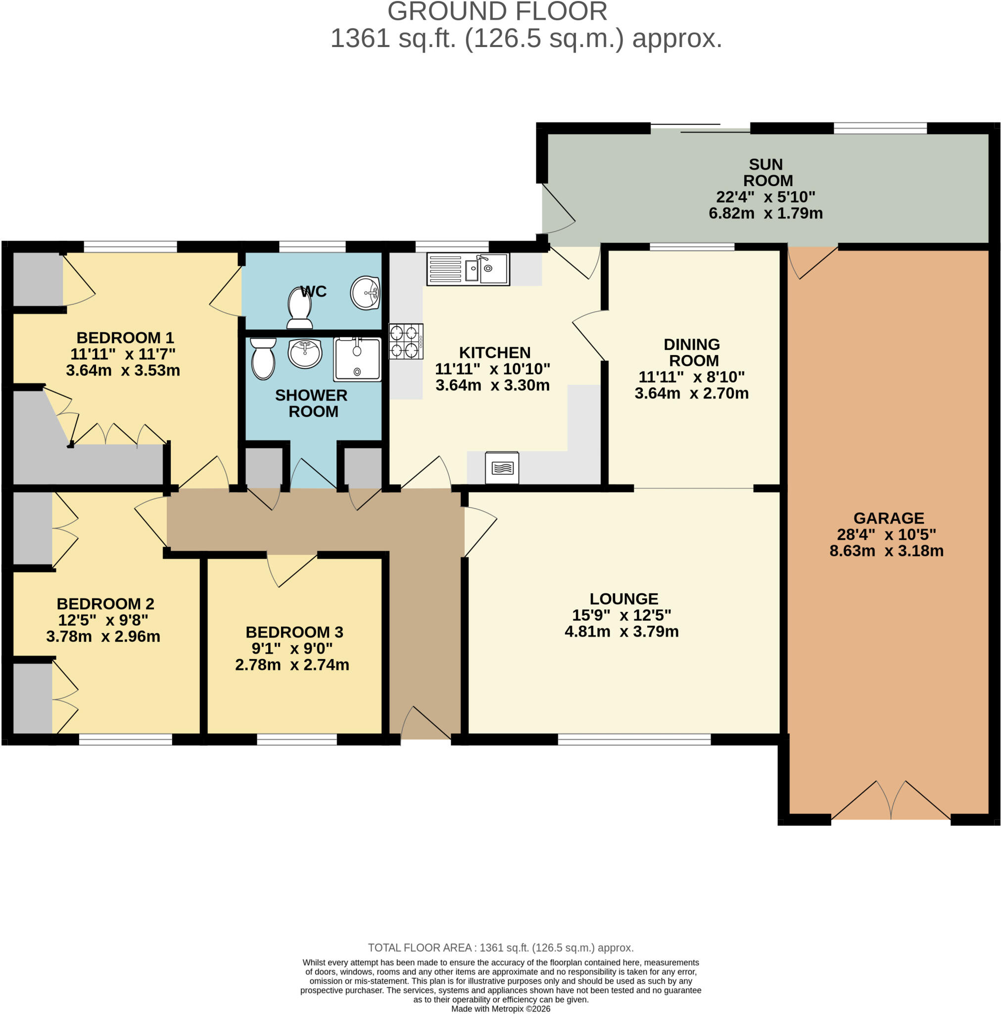 Burnside, Broughton, North Lincolnshire, DN20 floorplan