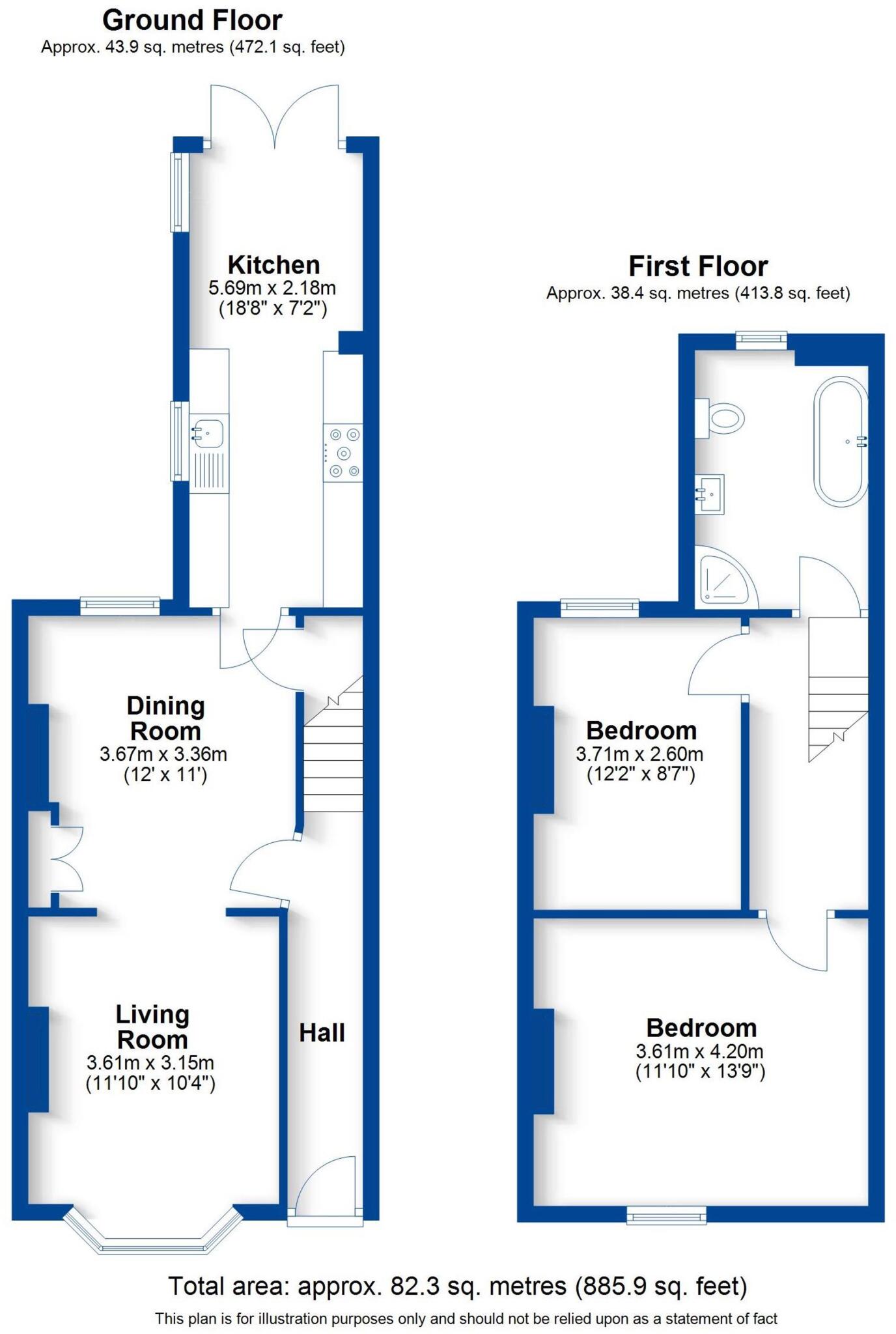 North Villiers Street, Leamington Spa, CV32 floorplan