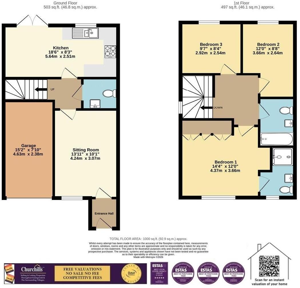 Aspen Road, York floorplan