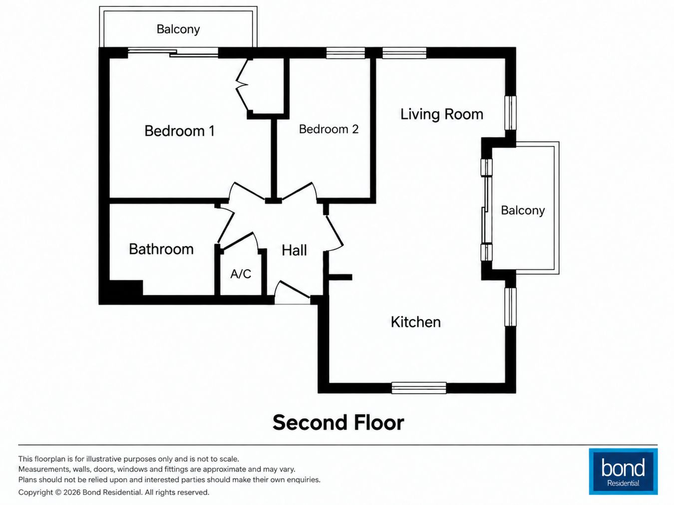 Falcons Mead, Chelmsford, CM2 floorplan