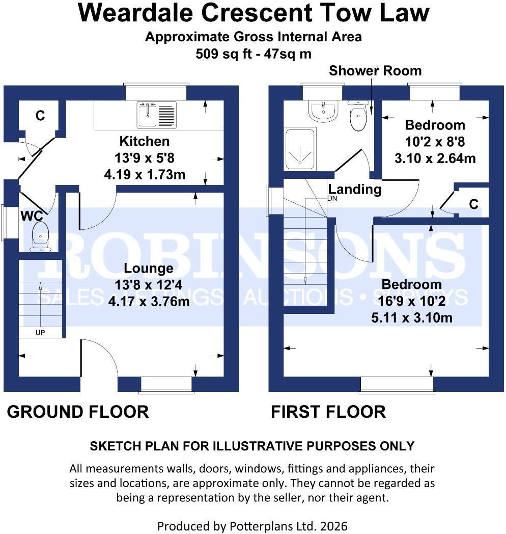 Weardale Crescent, Tow Law, DL13 floorplan