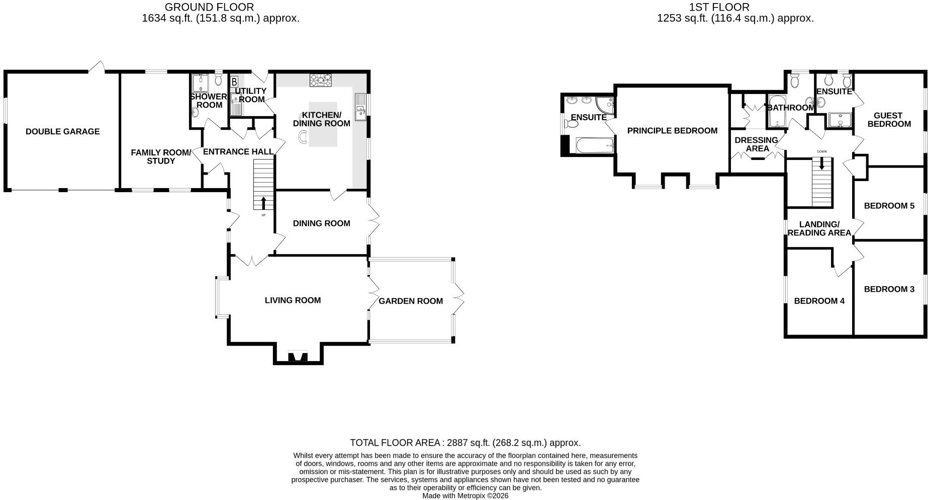 3, Bradshaw Close, Brampton, Huntingdon, Cambridgeshire, PE28 floorplan