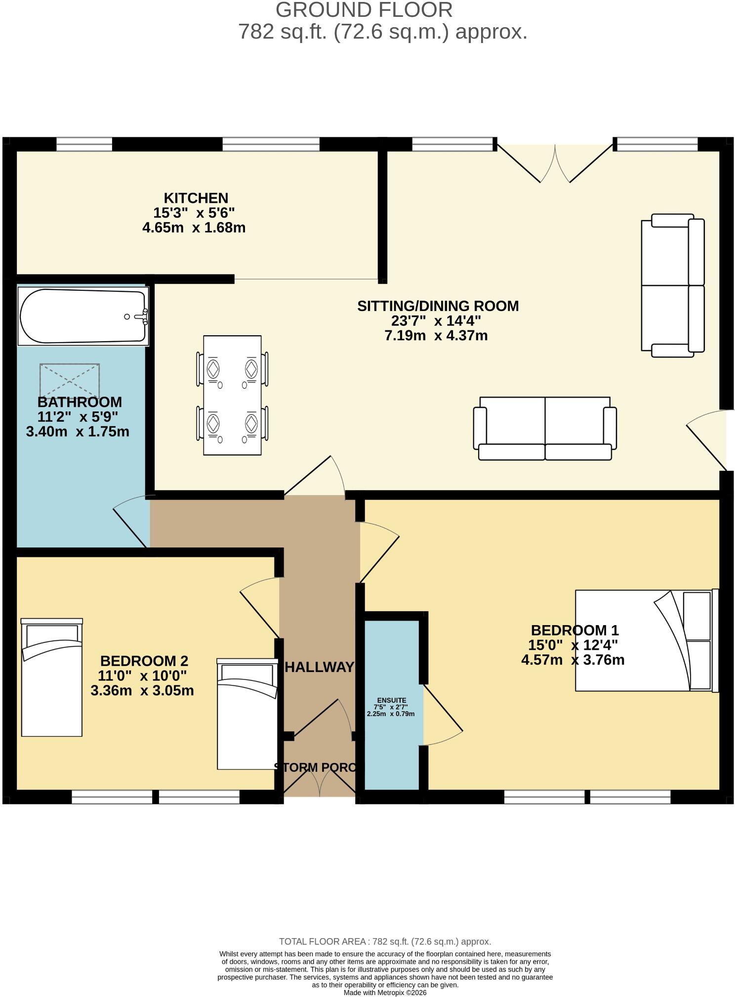 10 George Street, Hunters Quay, Dunoon, Argyll and Bute, PA23 8JU floorplan