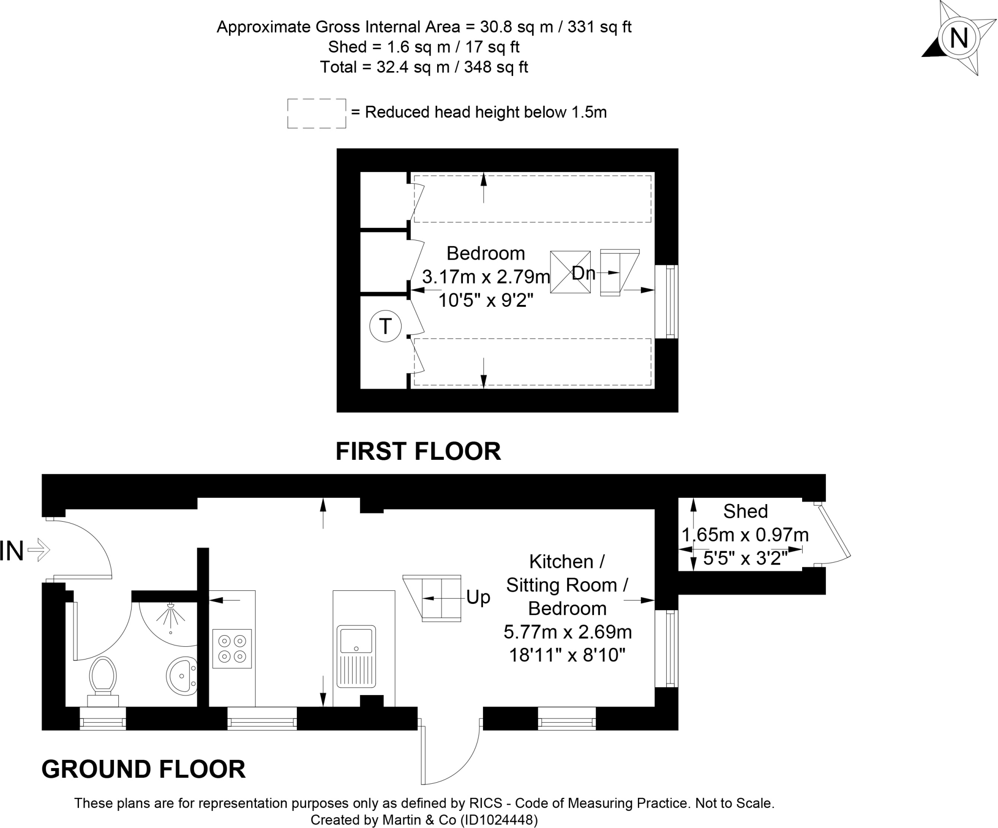 North Walls, Winchester floorplan
