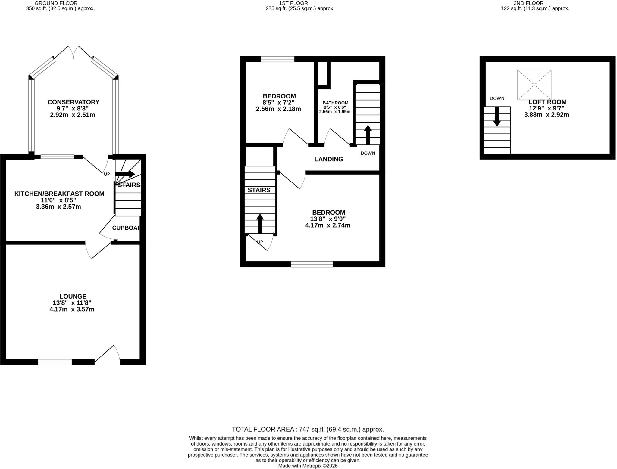 Leakes Row, Louth, LN11 floorplan