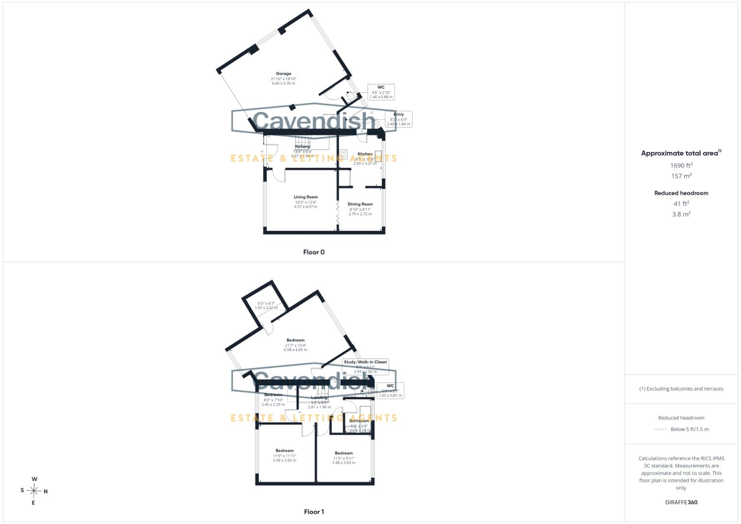 High Park, Gwernaffield, Mold floorplan