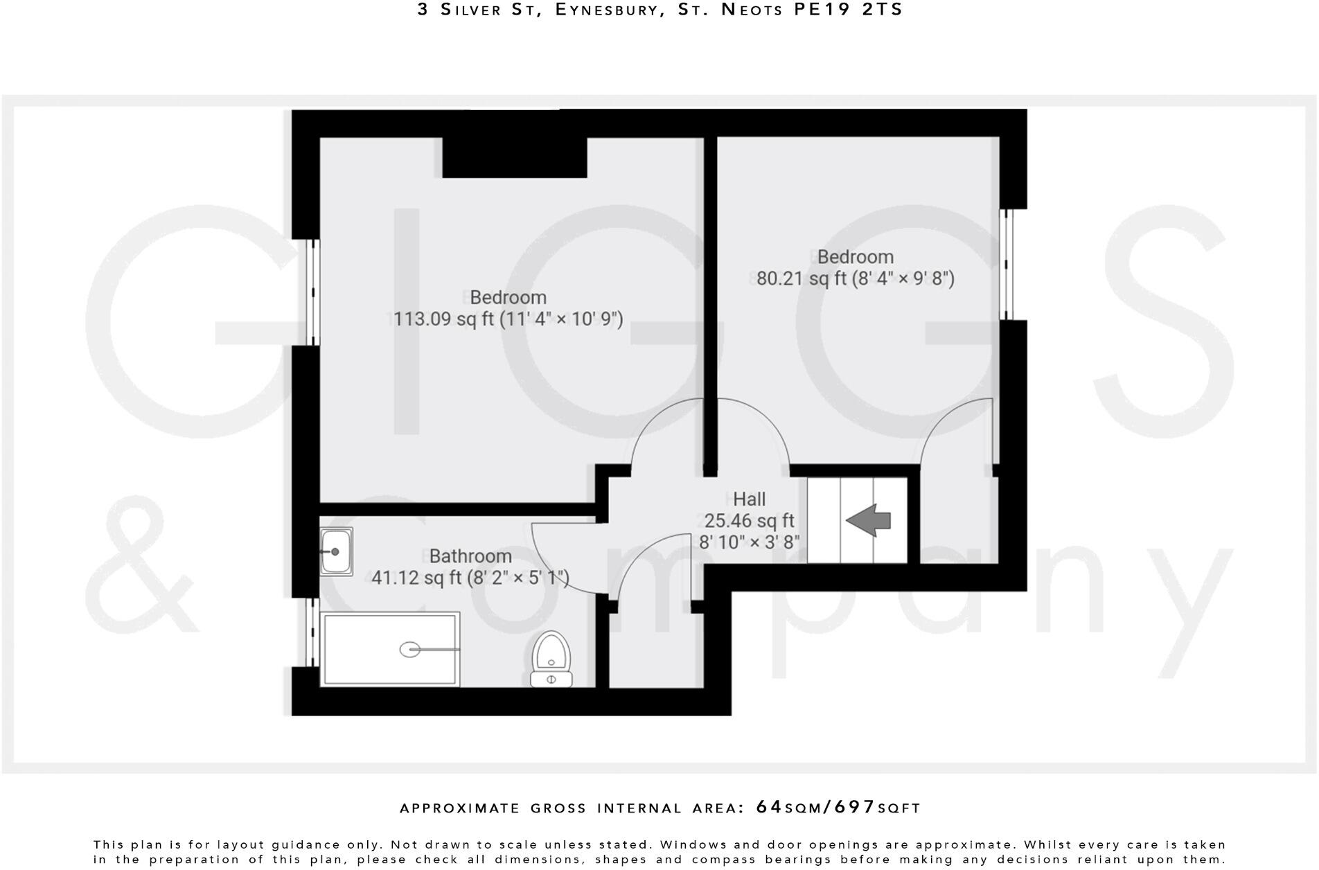 Silver Street, Eynesbury, St. Neots, Cambridgeshire, PE19 2TS floorplan