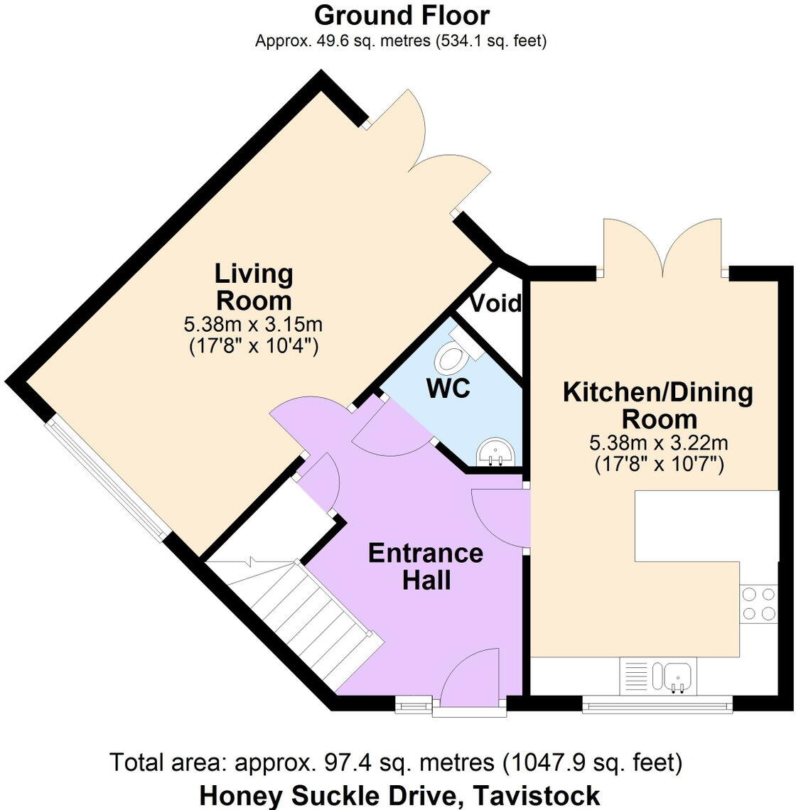 Honeysuckle Drive, Tavistock, PL19 8FP floorplan