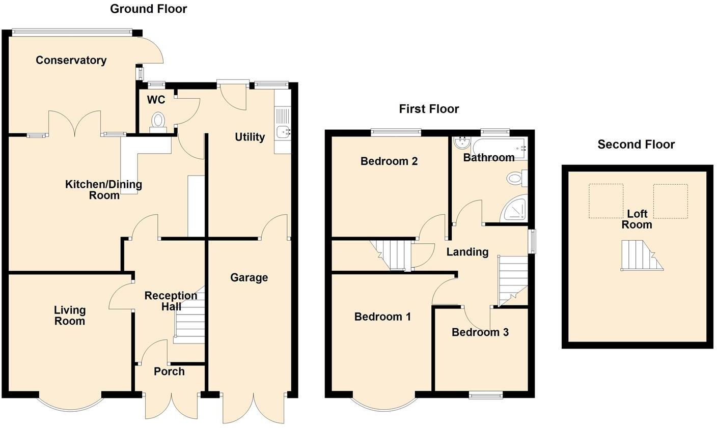 Woodland Road, Merry Hill floorplan
