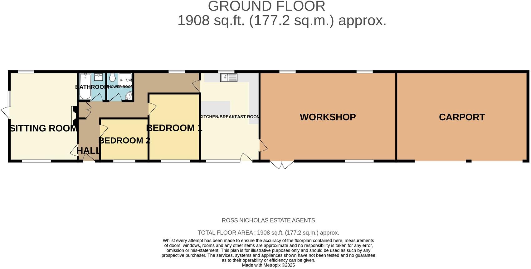 Silver Street, Hordle, Lymington, Hampshire. SO41 0FN floorplan