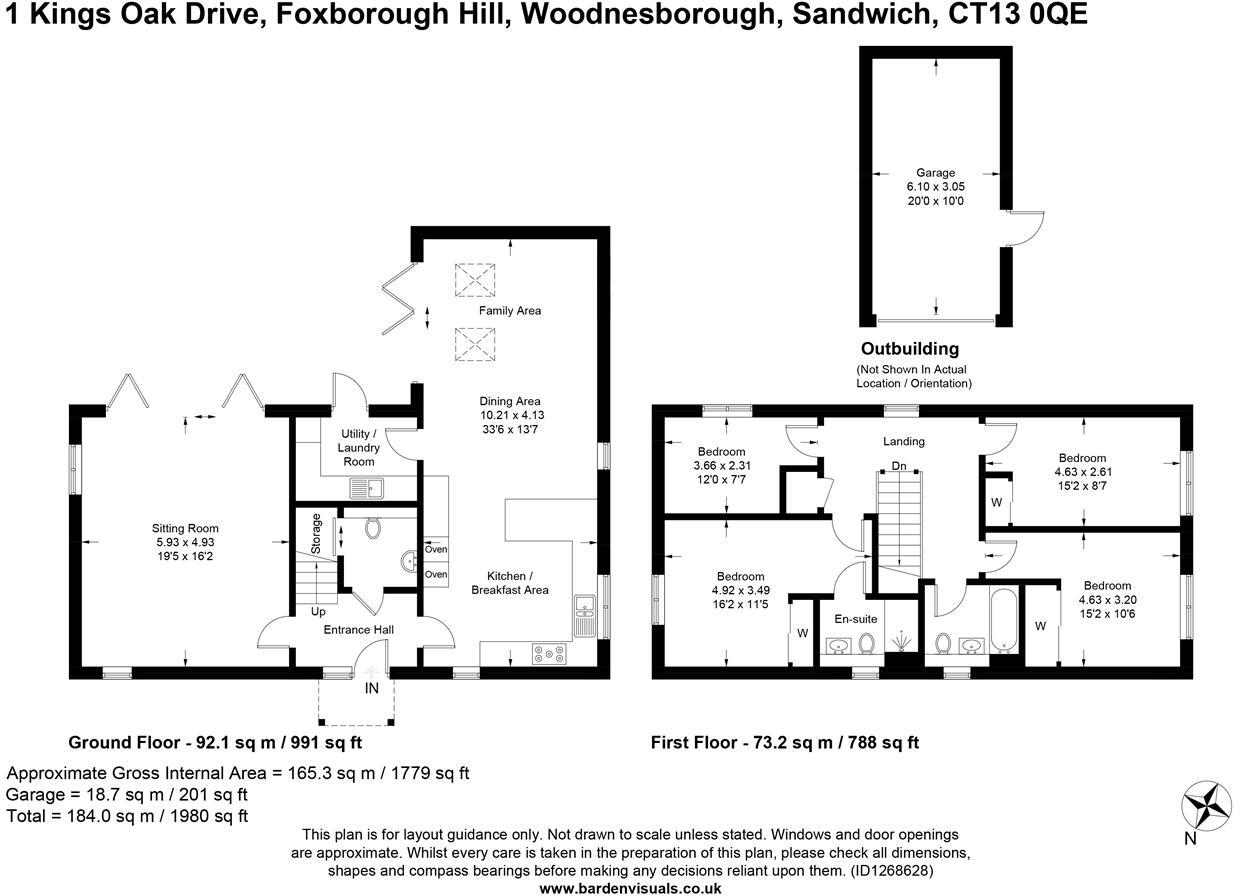 Kings Oak Drive, Woodnesborough, Sandwich floorplan