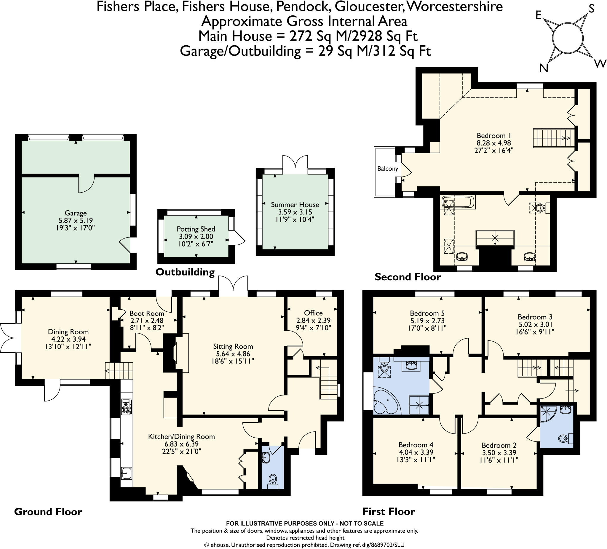 Pendock, Gloucester, Gloucestershire, GL19 floorplan