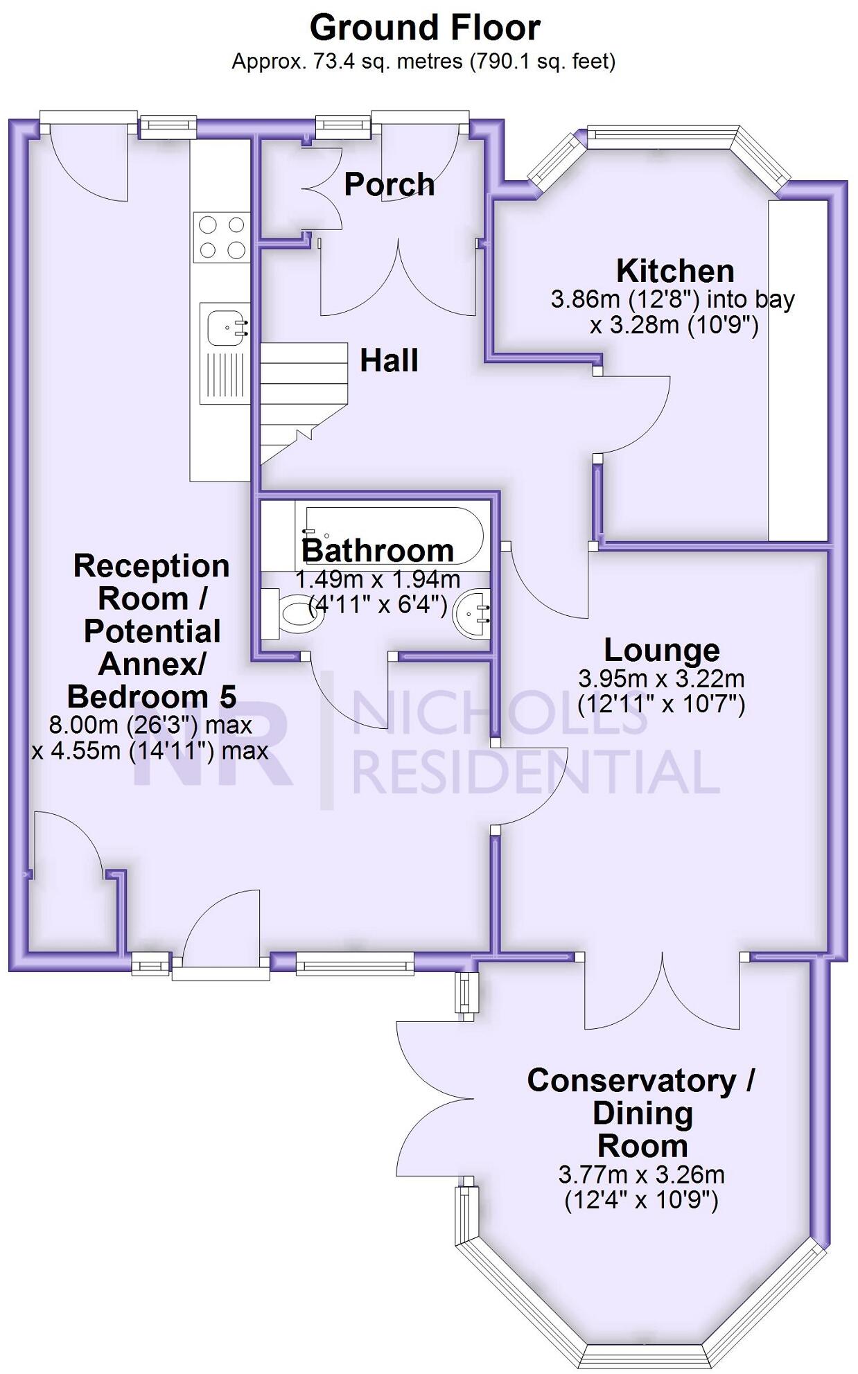 Selwood Road, Chessington, Surrey. KT9 floorplan
