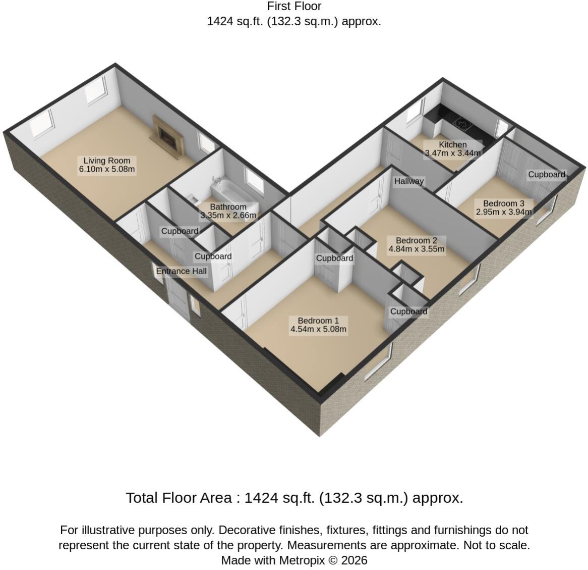 Baston Manor, Keston floorplan
