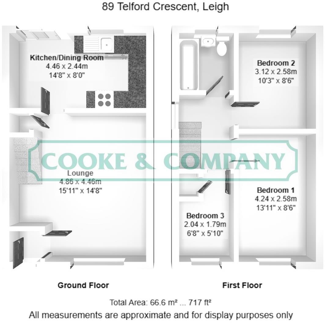 Telford Crescent, Leigh floorplan