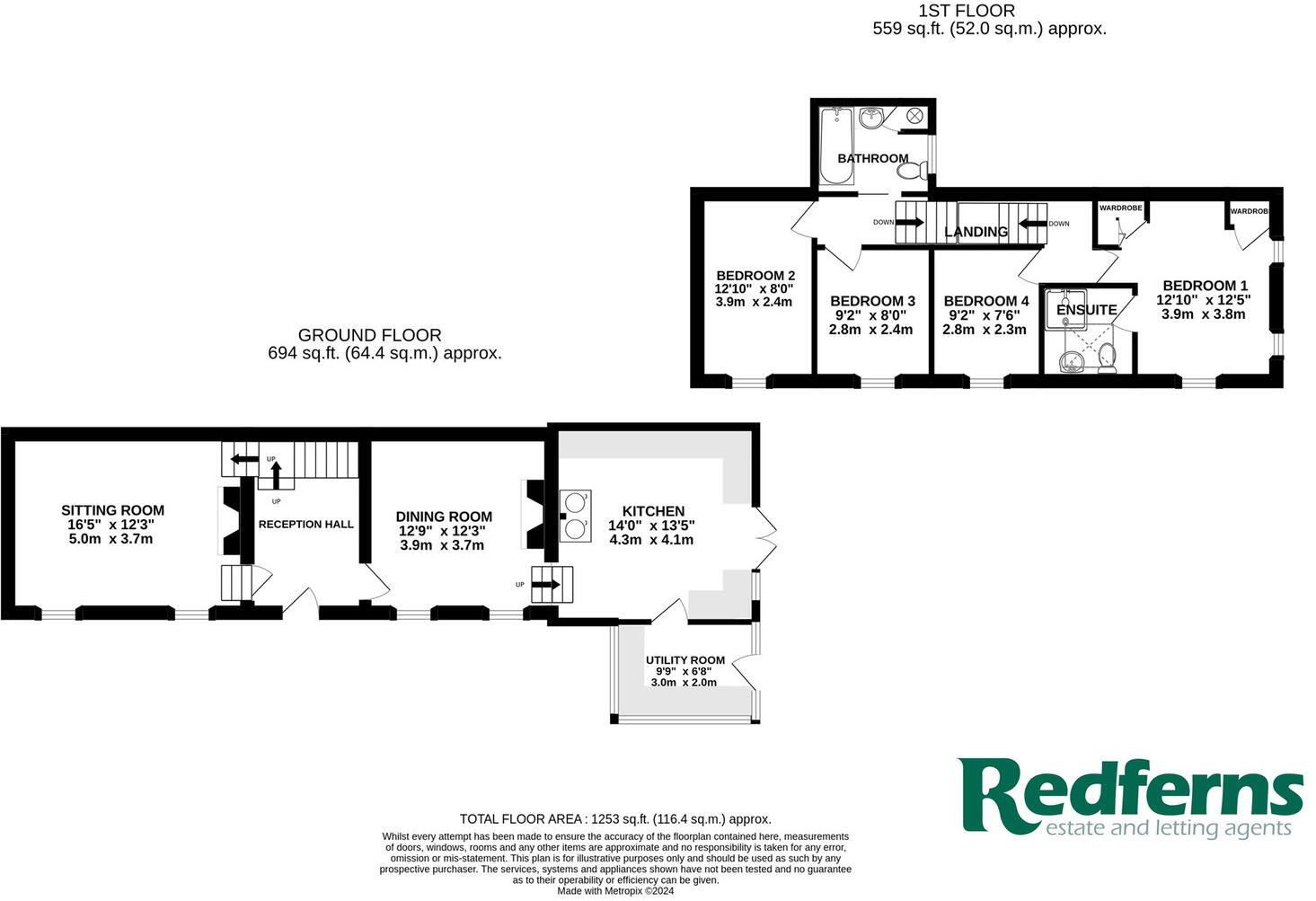 Nadderwater, Exeter floorplan