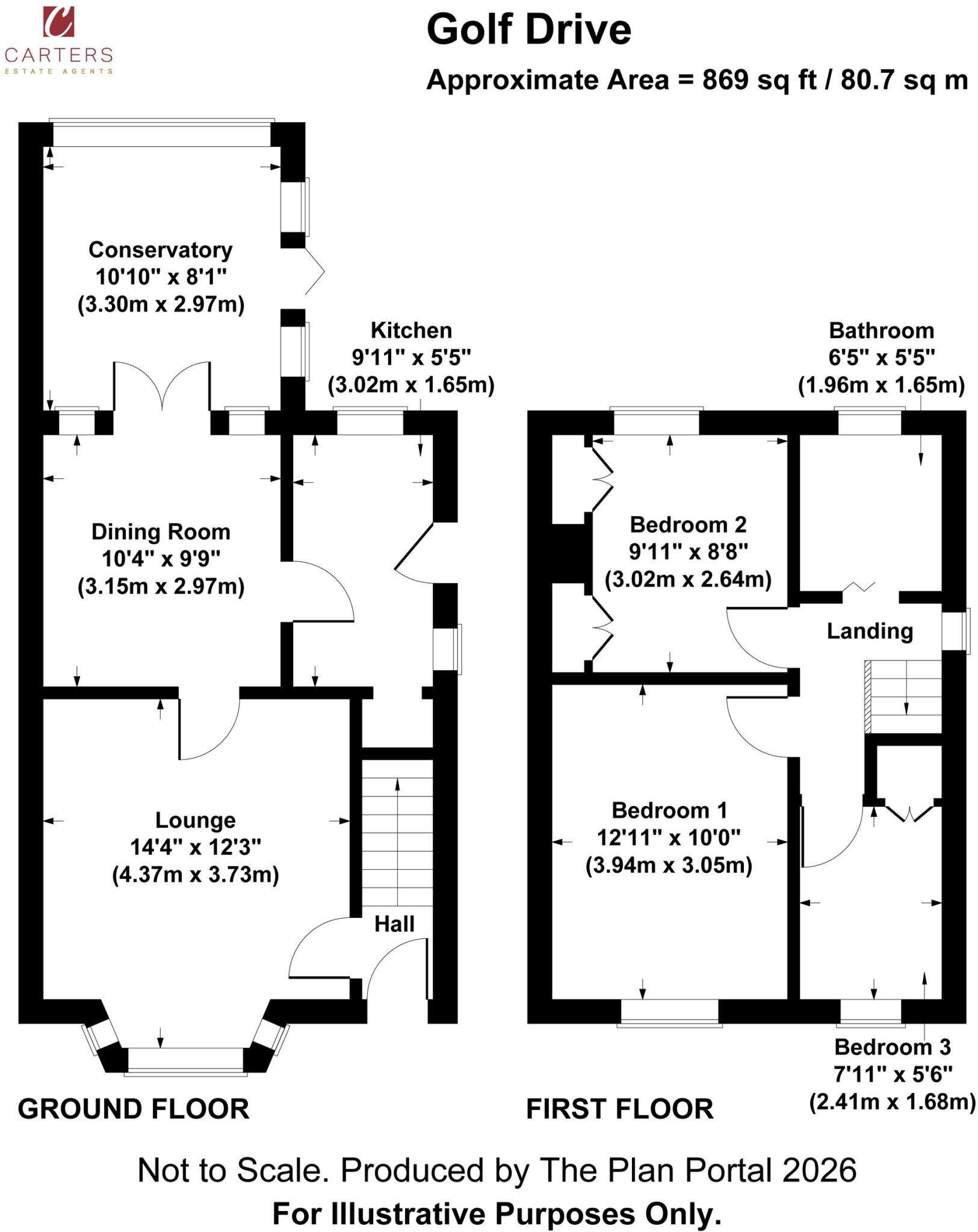 Golf Drive, Nuneaton, CV11 floorplan