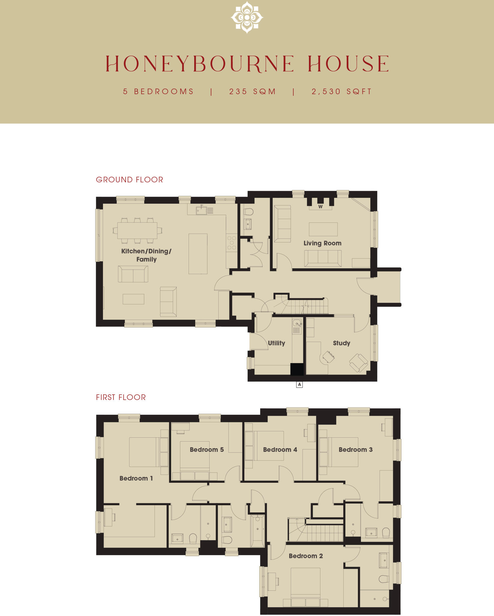 Honeybourne House, Manor Court, Market Lane, Greet, Cheltenham, GL54 floorplan