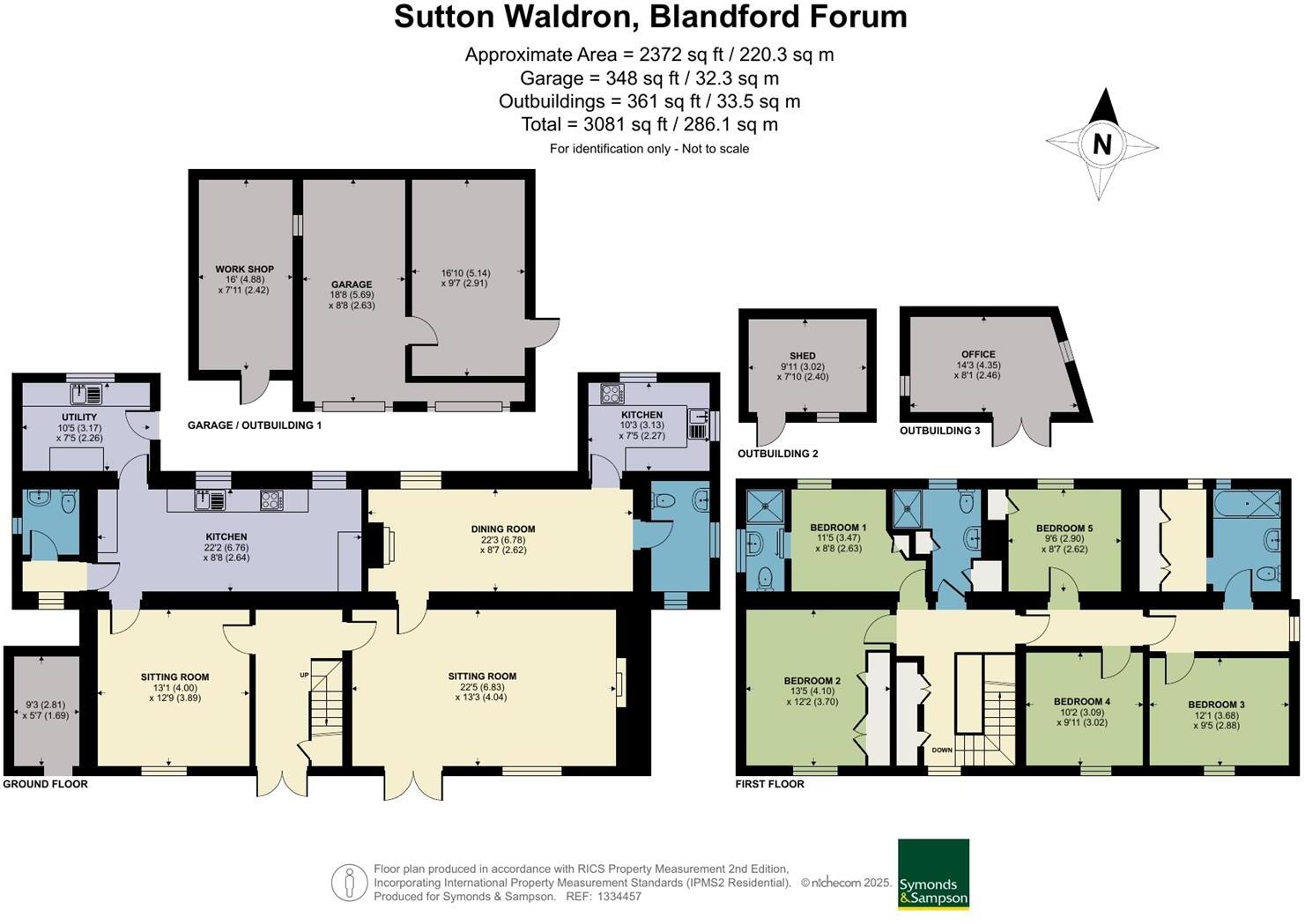 Sutton Waldron, Blandford Forum floorplan