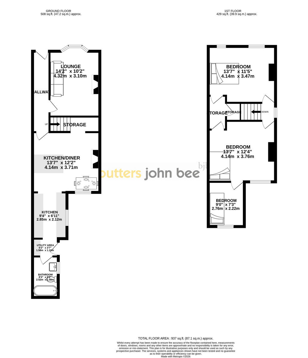 Audley Road, Alsager floorplan