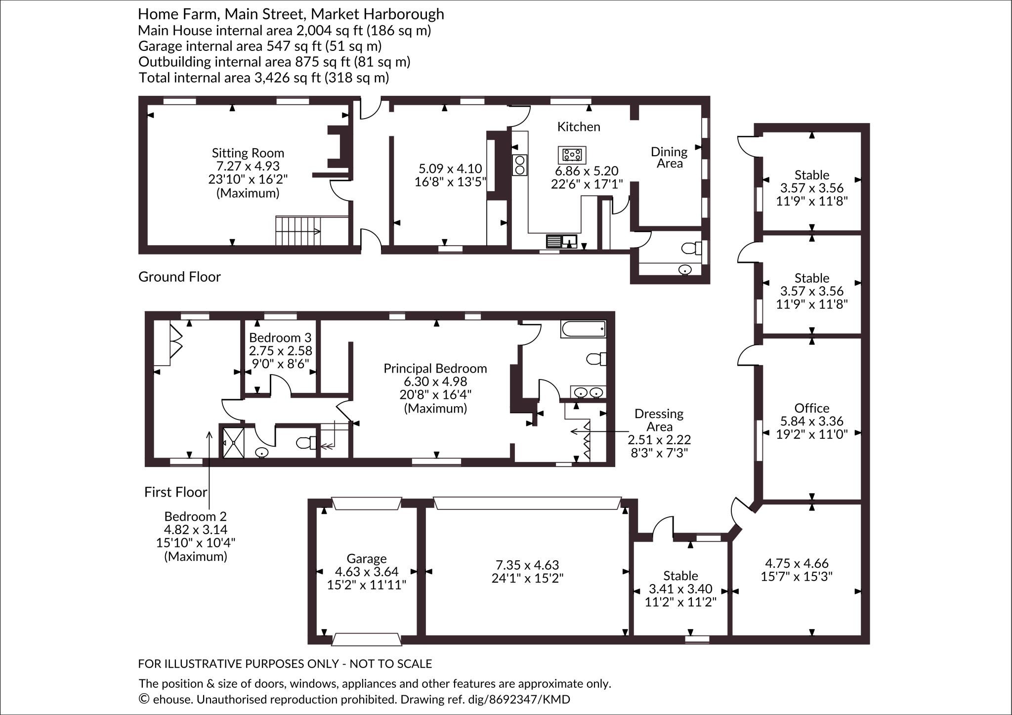 Main Street, Glooston, Market Harborough, Leicestershire floorplan