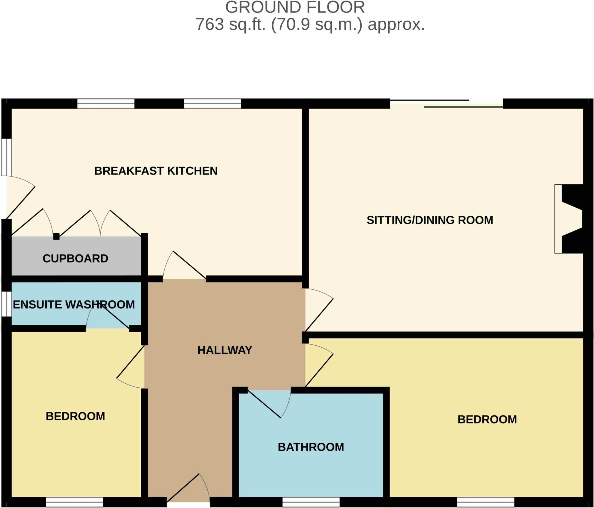 West Bank, Longrose Lane, Kniveton, Derbyshire floorplan