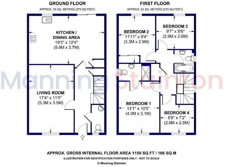 Westminster Gardens, Wakefield, West Yorkshire floorplan