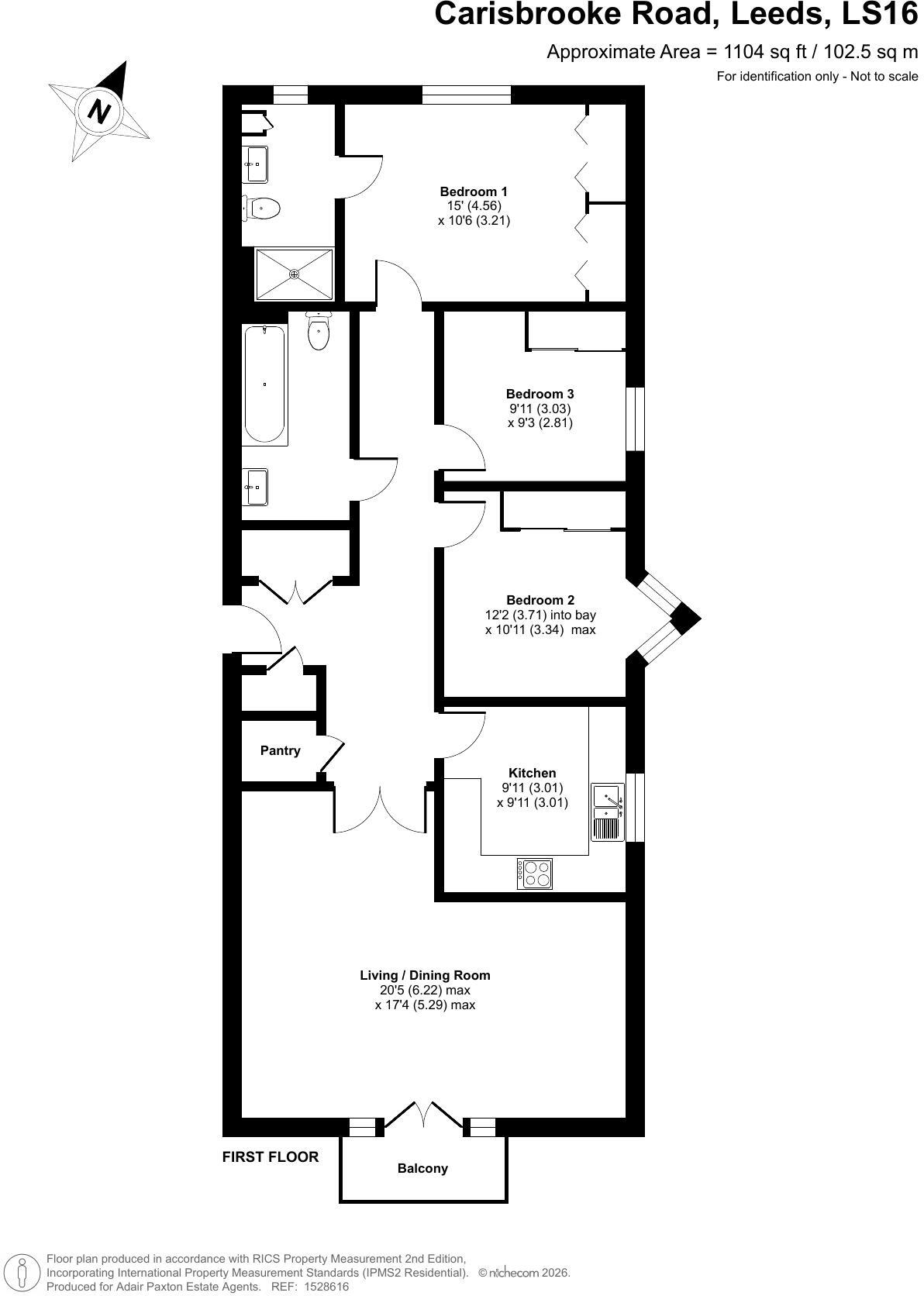 Eller House, Carisbrooke Road, Far Headingley floorplan