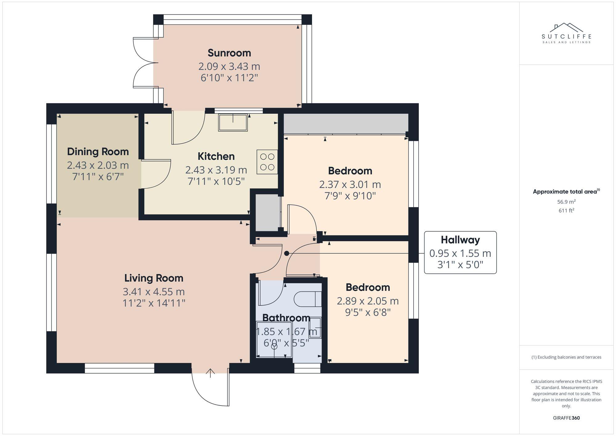 Lancaster New Road, Cabus, PR3 floorplan