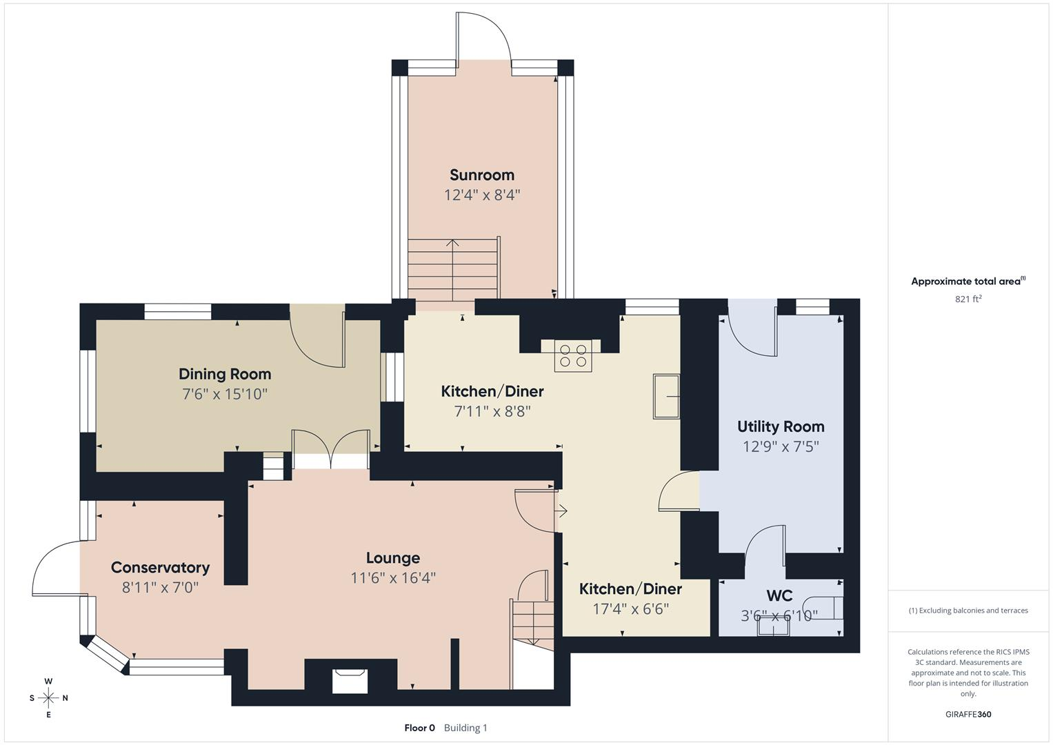 Lavendon Cottage, Anchor Lane, Harvington floorplan