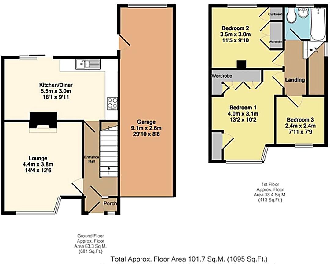 Green Oak Drive, Wales, Sheffield, Rotherham, S26 5NA floorplan
