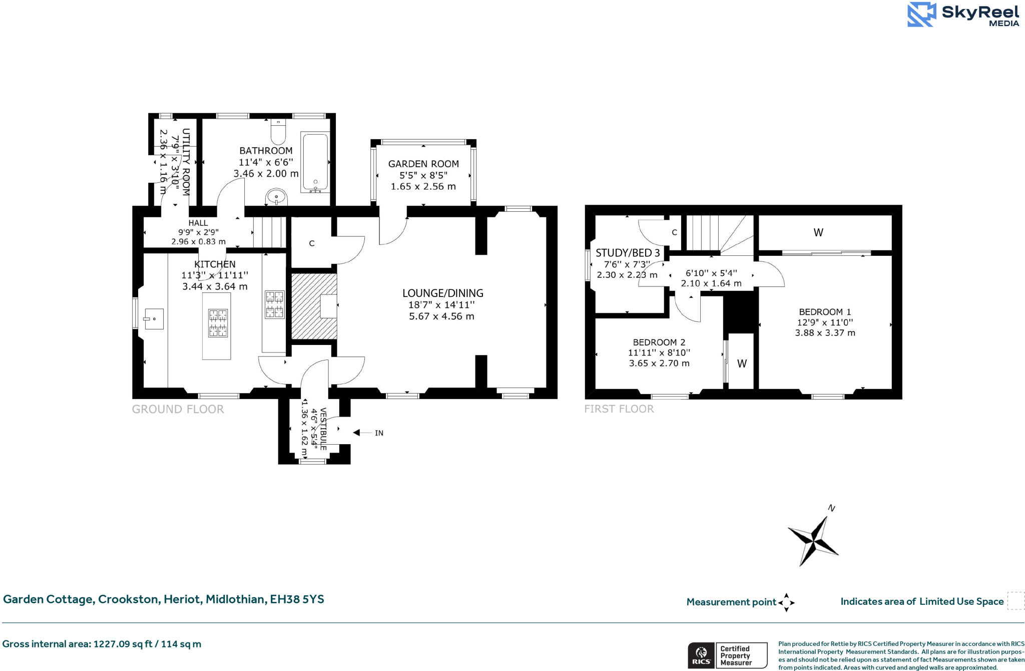 Crookston, Heriot, Midlothian floorplan