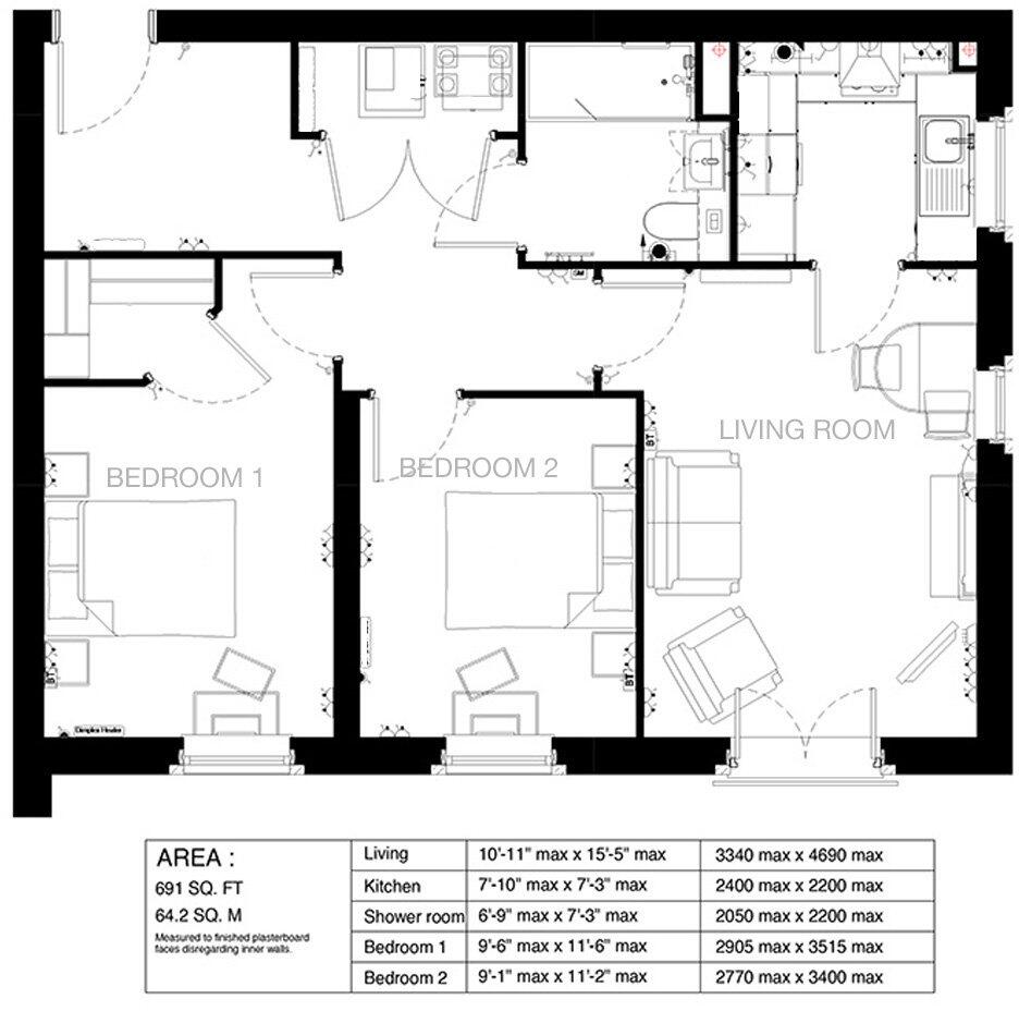 54 Elloughton Road, Brough, East Riding of Yorkshire, HU15 1FT floorplan